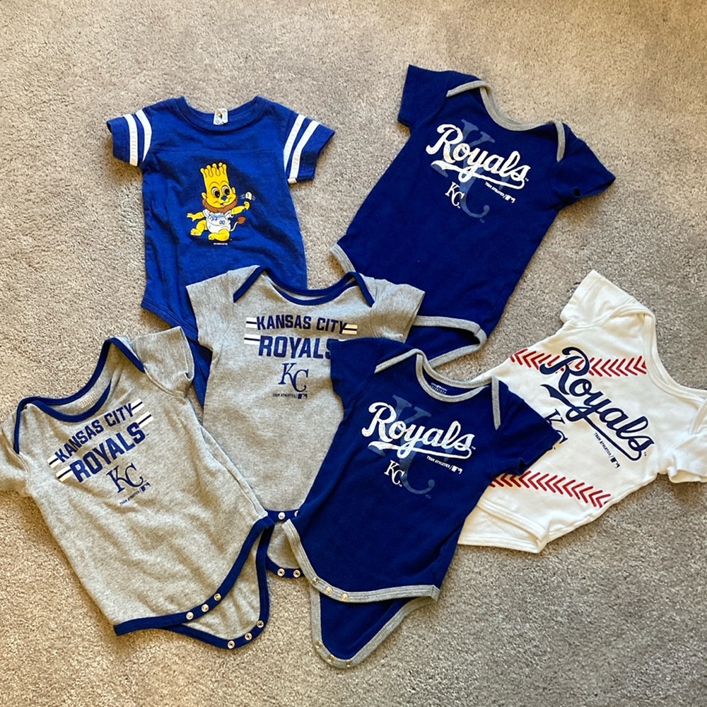 Kansas City Royals Set of Baby Onesies